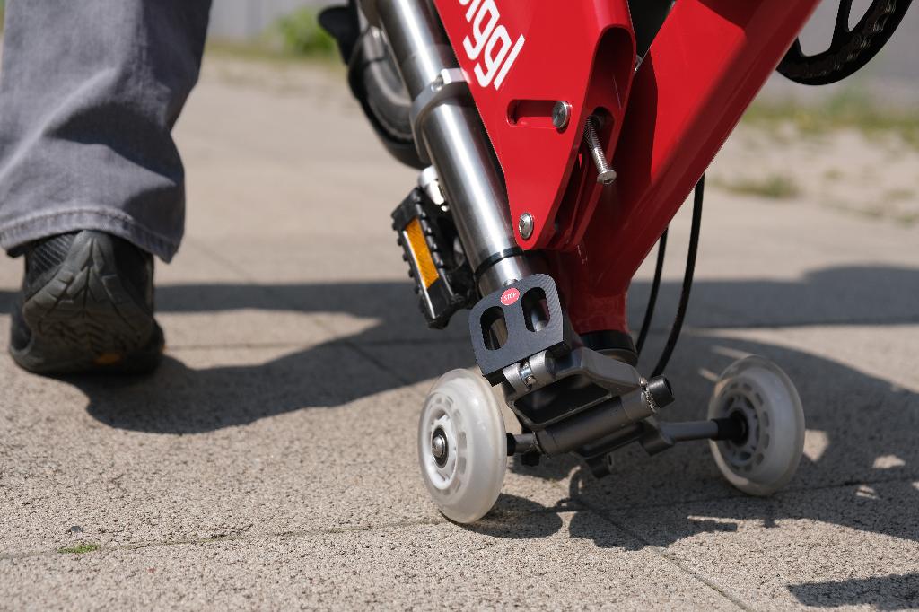 Bicicleta plegable-Kwiggle-ruedas de carro