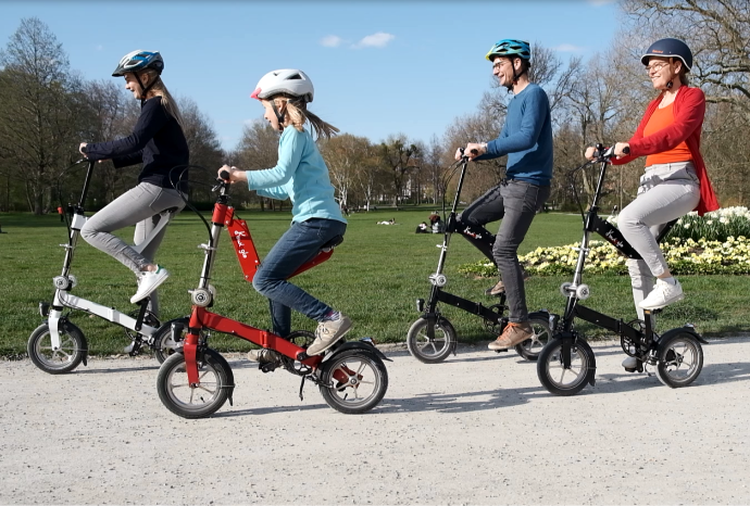 Bicicleta plegable Kwiggle para todos los tamaños