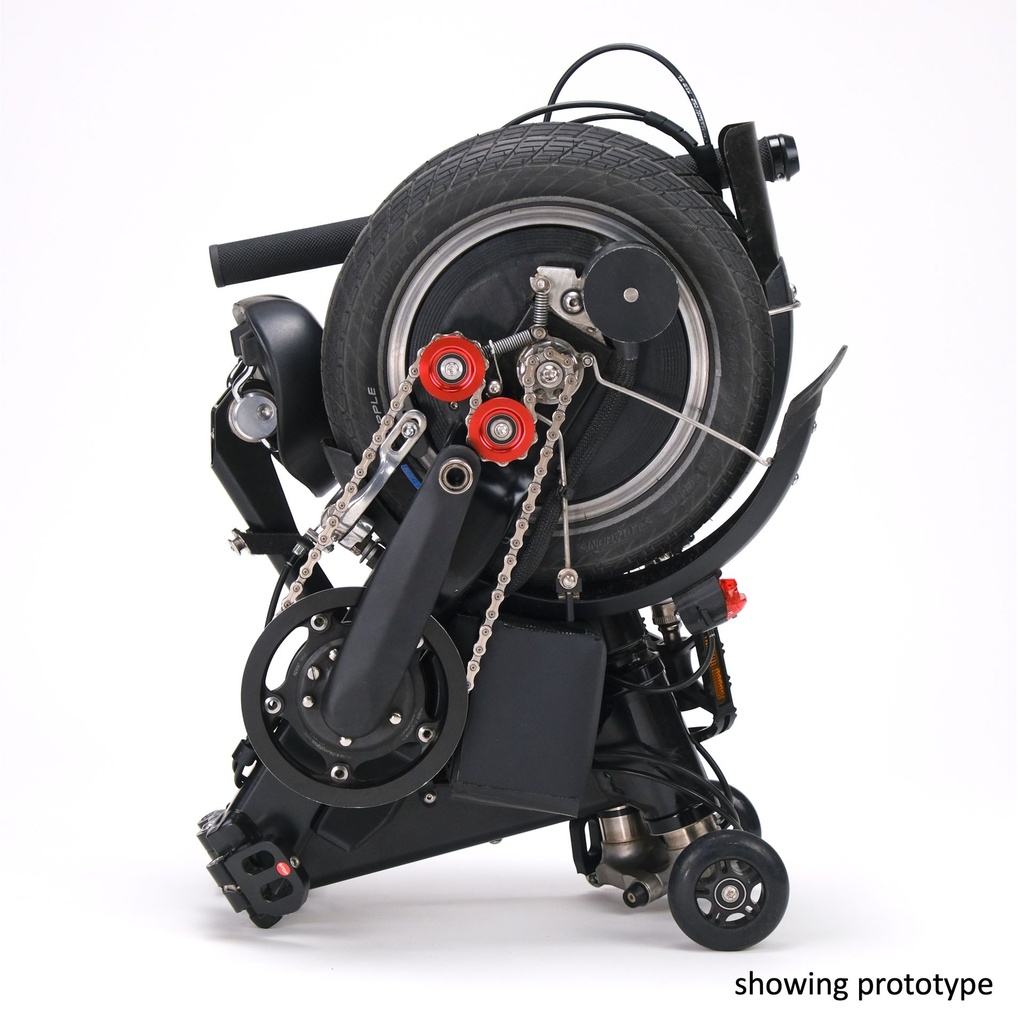 Kwiggle®E 3-speed, most compact e-bike in the world